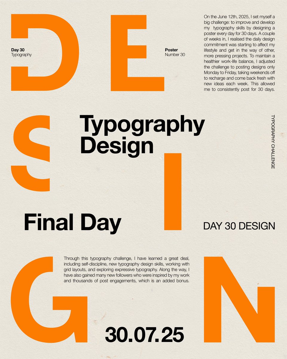 DanPurdie16's tweet image. Day 30 - Typography Poster 30
#TypeChallenge