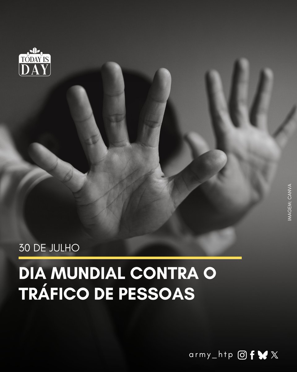 O Dia Mundial contra o Tráfico de Pessoas (30 de julho) reforça a urgência de combater esse crime cruel. Conscientização, denúncia e ação coletiva são essenciais para proteger vítimas e erradicar a exploração humana.

Denuncie! Disque 100 (Brasil) ou procure a Polícia Federal em