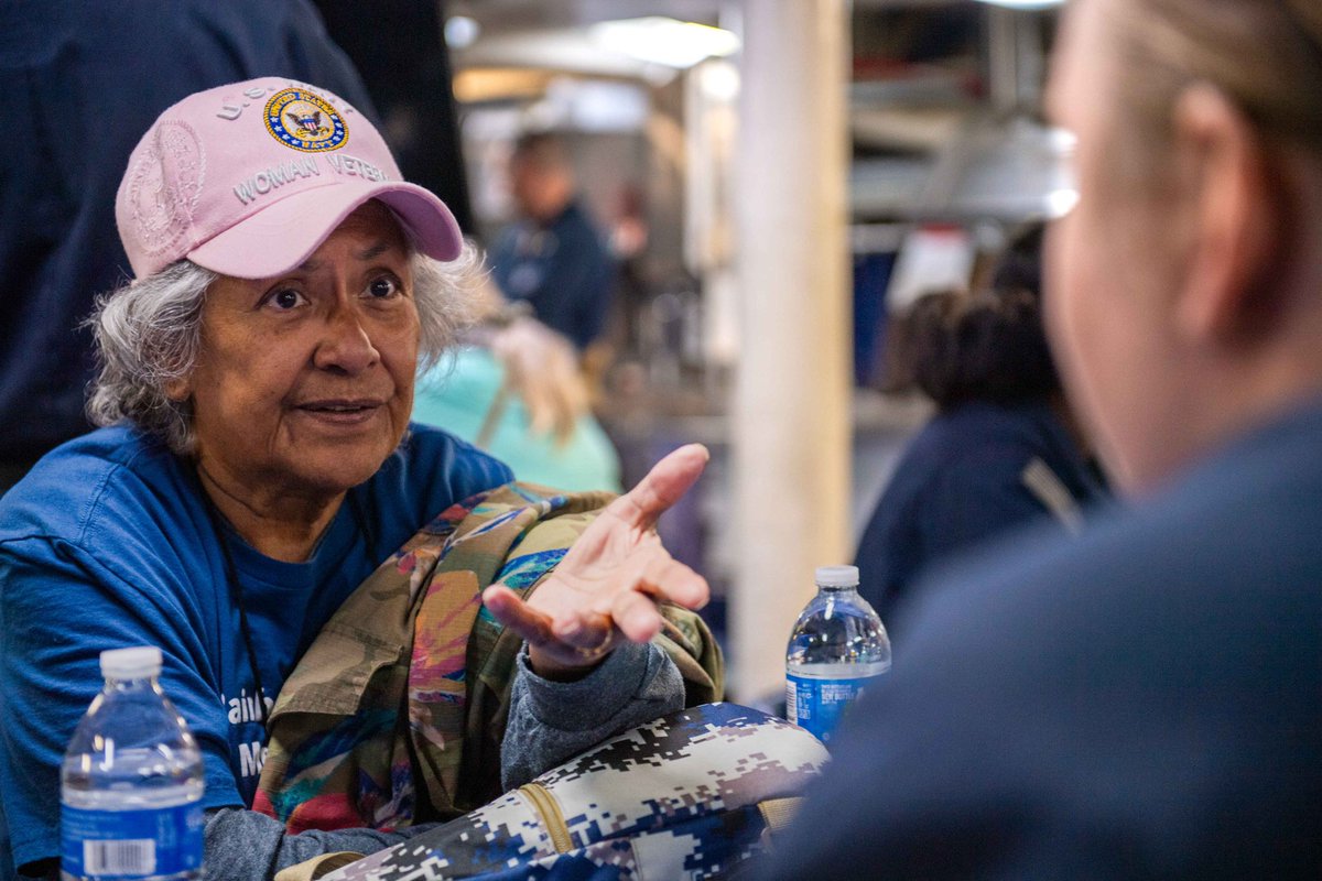 Happy 83rd birthday to the Women Accepted for Volunteer Emergency Service!🥳🎉

Check out this throwback to last year when members of WAVES toured IKE after our historic 2023-2024 deployment! 
  
#IKECarrierStrikeGroup
#WAVES 
#USNavy 
#MilitaryWomen