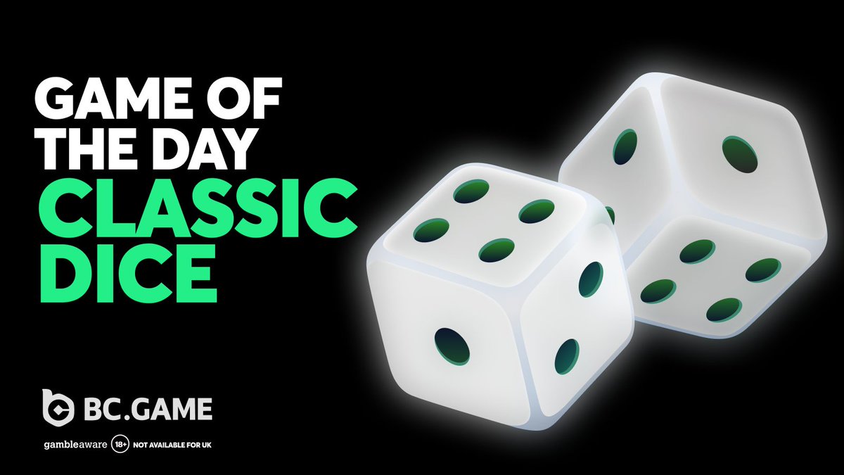 🎲 GAME OF THE DAY: CLASSIC DICE 🎲 Roll, win, repeat — the OG crypto game  of chance. Predict high or low, land in the green, and rack up wins. ▸ 96%