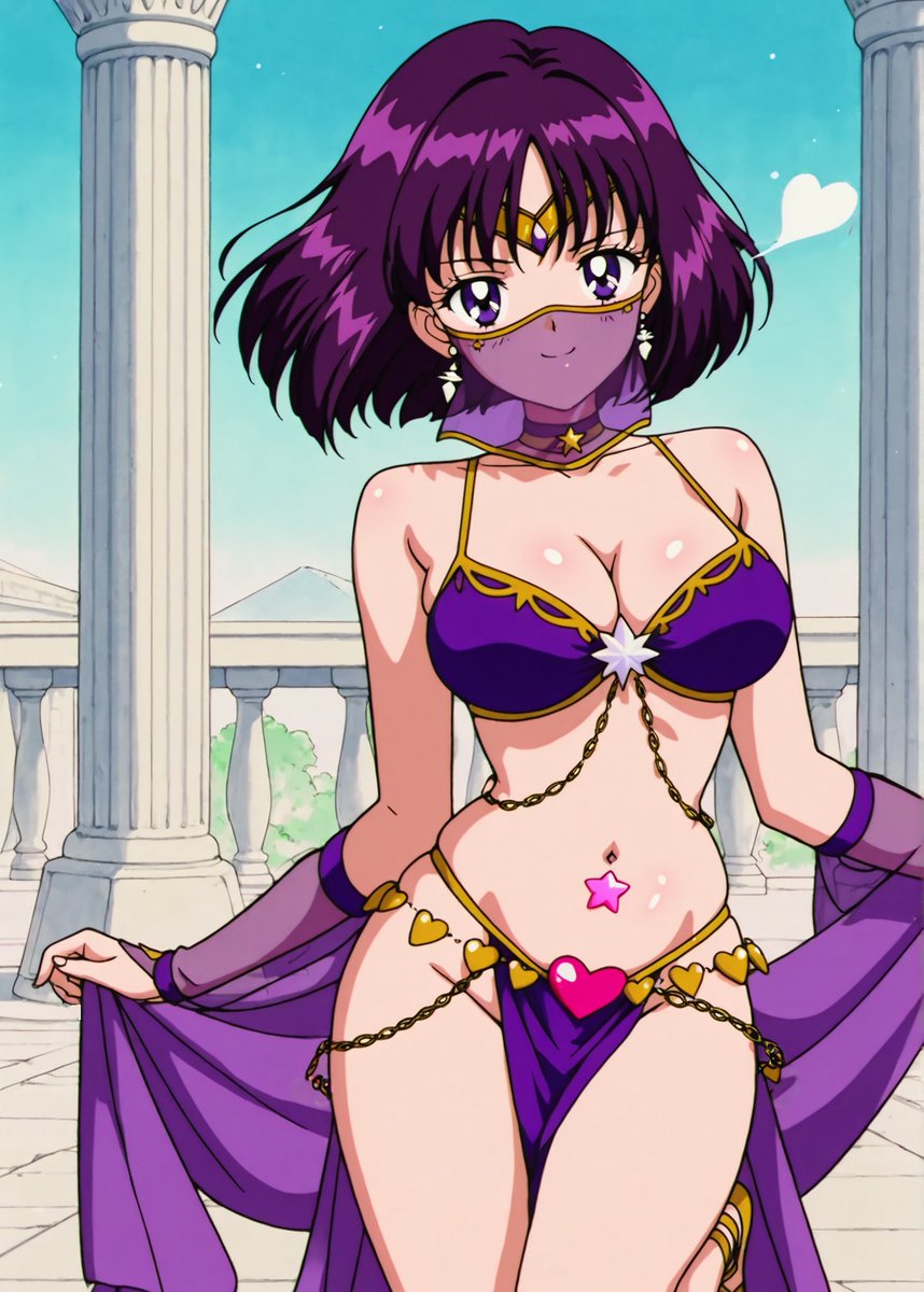 Sailor Saturn/Hotaru Tomoe (Sailor Moon) in Harem Outfit
ハーレム衣装のセーラーサターン／土萠ほたる（セーラームーン）