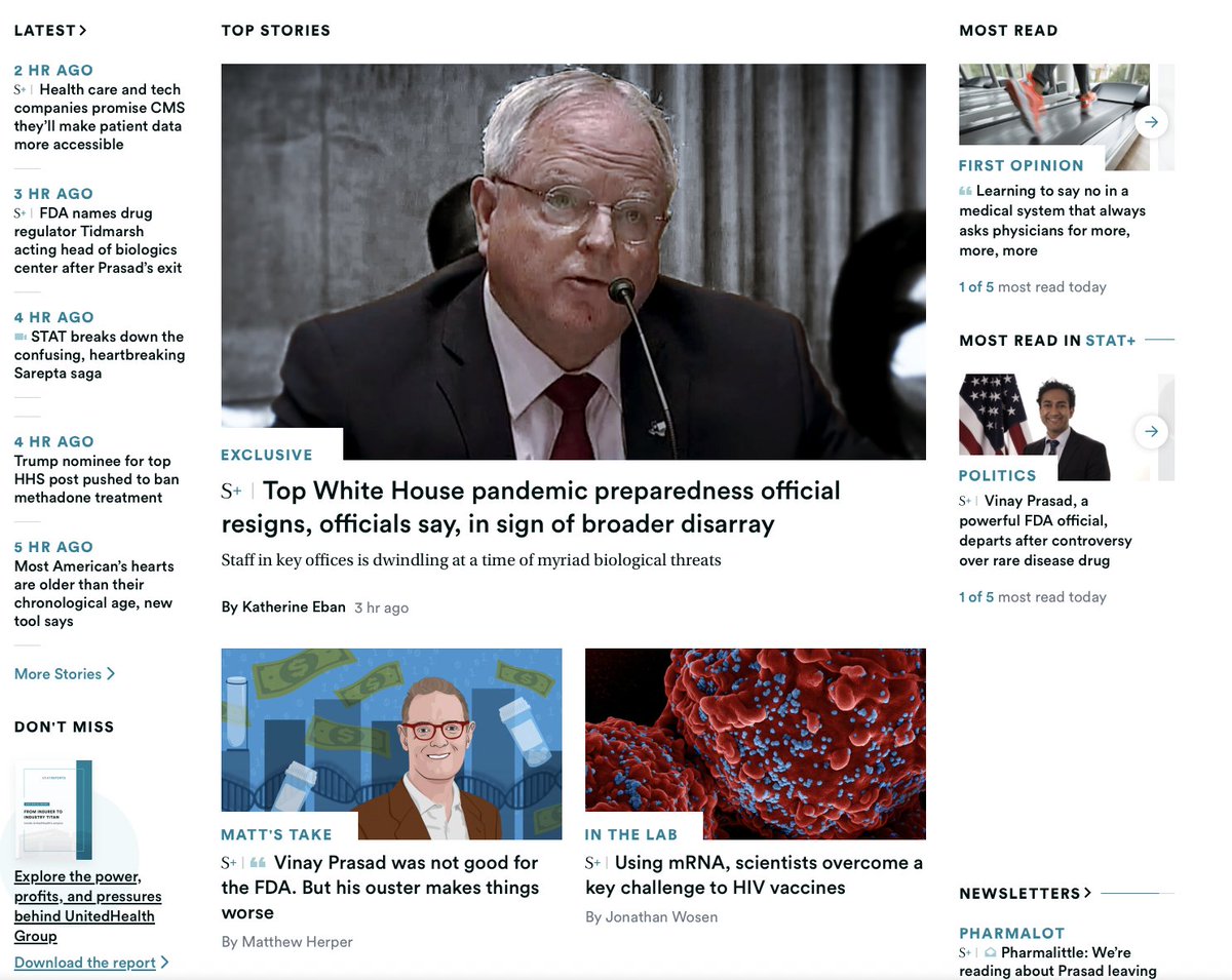 If you aren't checking out <a href="/statnews/">STAT</a>.com today, you're missing out. Our newsroom is on fire. So many important stories to read. statnews.com