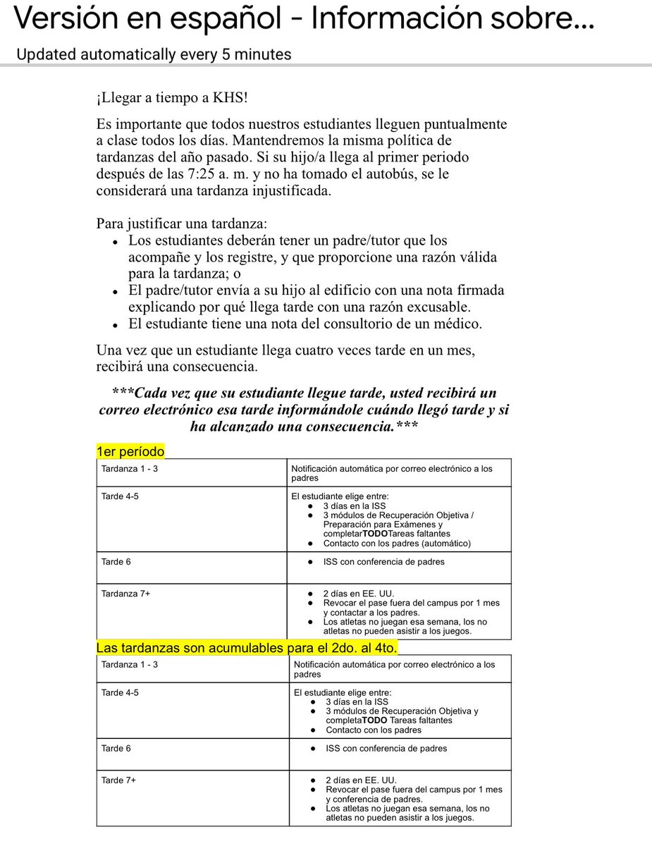 25-26 KHS TARDY POLICIES!