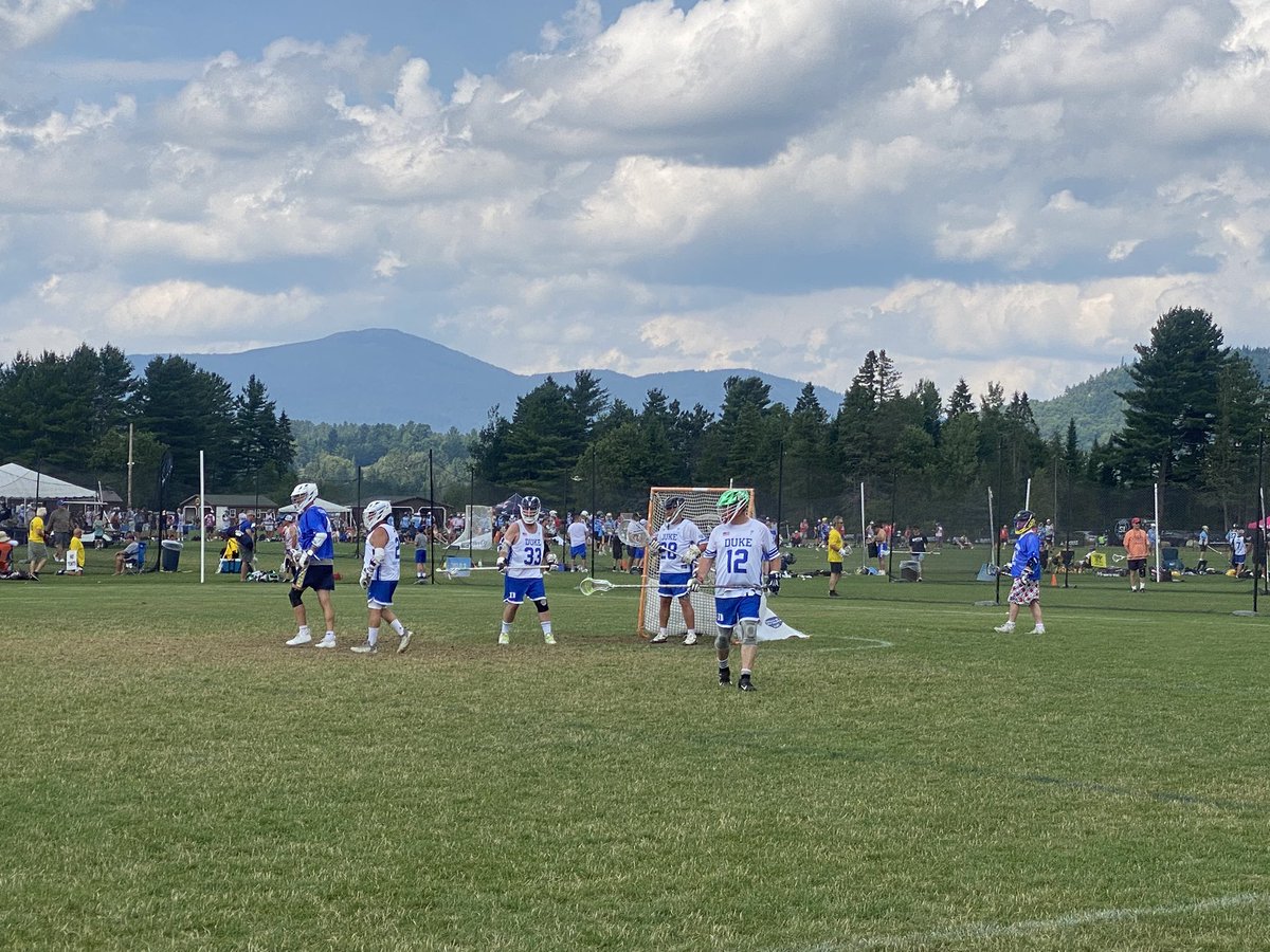 55+ knocks off North Jersey Shore 12-5 in Game 1 in Lake Placid. Stellar defense all game and a big 3rd Q to extend a 5-3 halftime lead. Next up: Harley!  #LaxBrotherhood #GoDuke