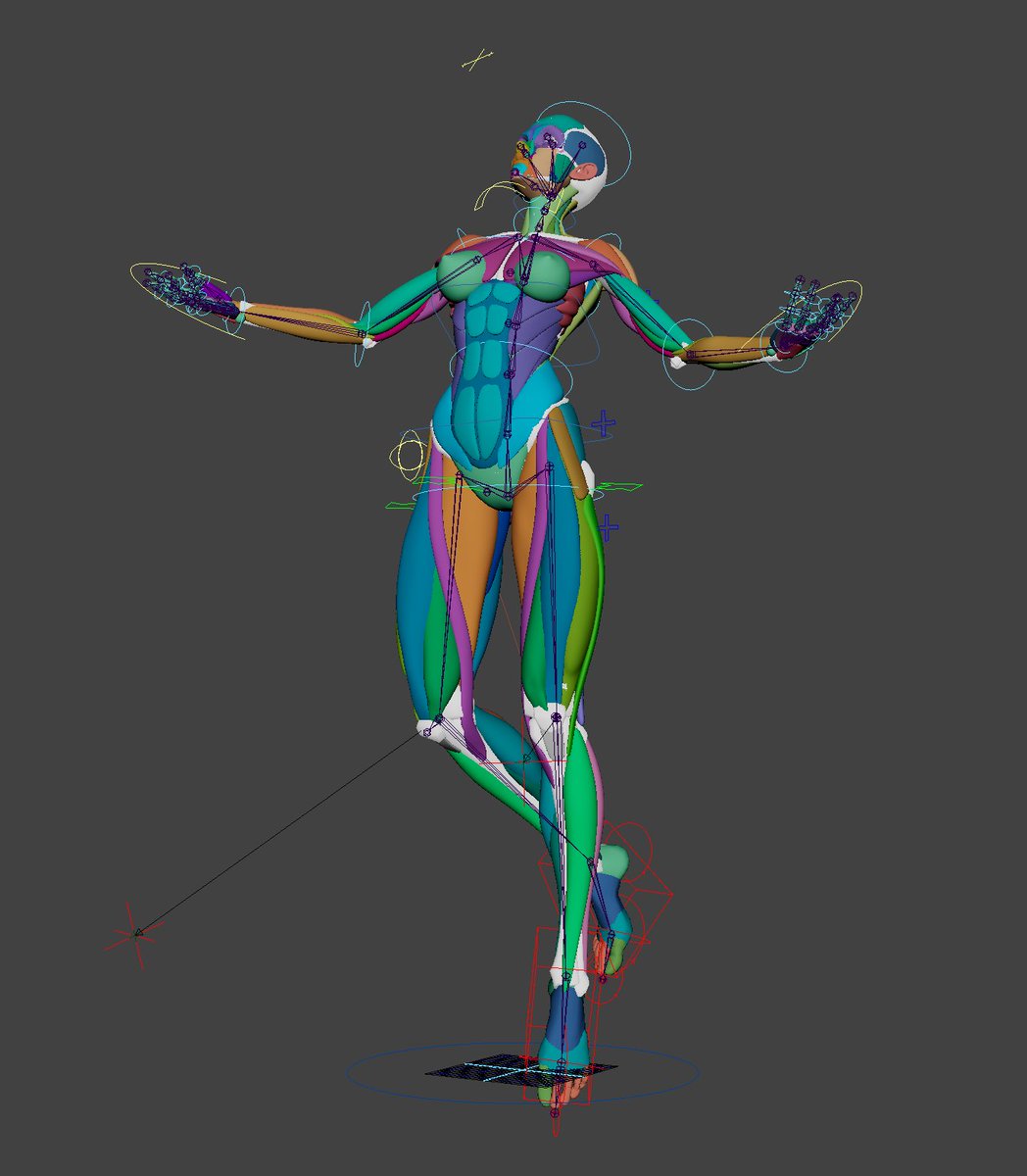 Quickly rigged the model to try out some poses for reference.