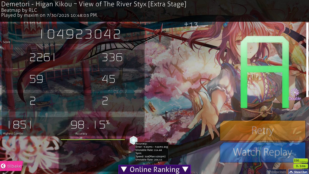 877pp sometimes i slap dt skin on 8* maps and pretend im toro-019 for hours