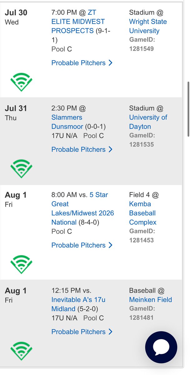 Here is my schedule this weekend  with <a href="/Cincy_Legends/">Cincy Legends Baseball</a> in the final tournament of the summer! Ready to get after it. 
<a href="/tclarkpitching/">Travis Clark</a> 
<a href="/MattMiller7865/">Matt Miller</a>