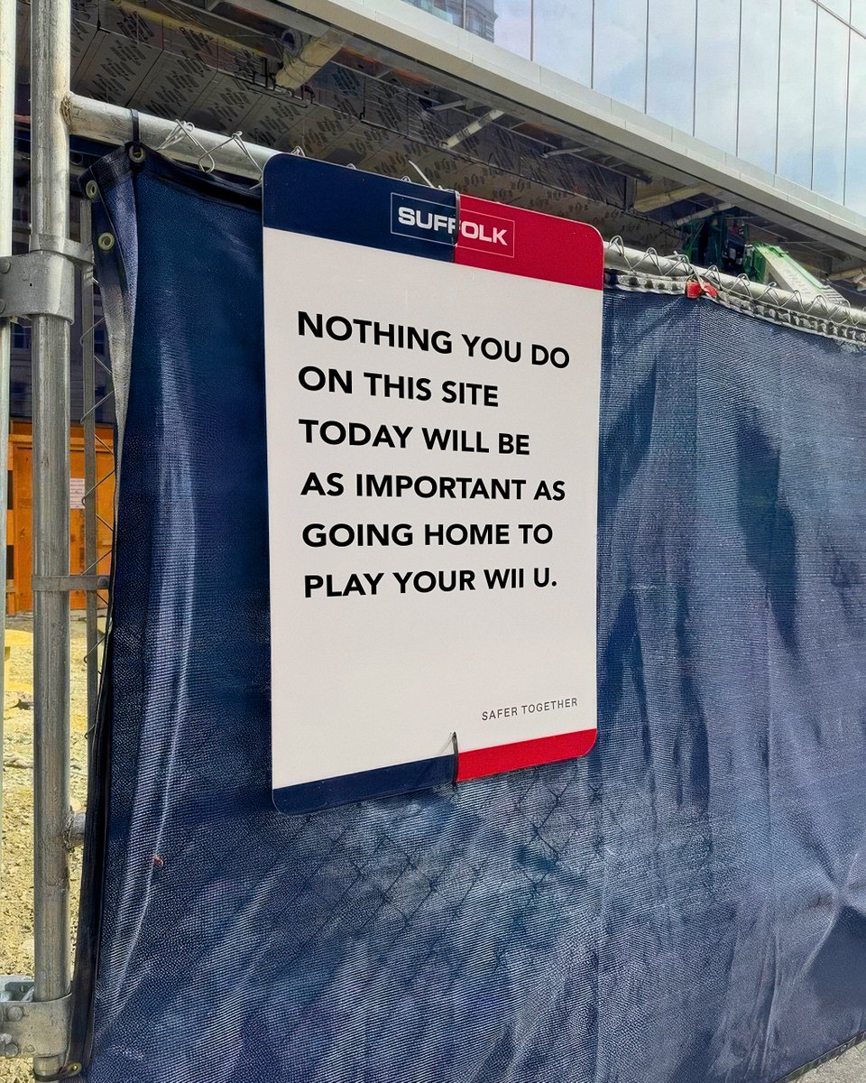 a powerful message seen at a construction site 🙏❤️