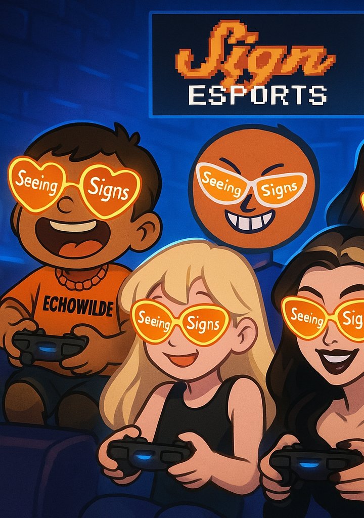 Leveling up with my squad and Seeing <a href="/sign/">Sign 🧡👀</a> of greatness! 🔥 Proud to be part of <a href="/Sign_Esports/">Sign Esports</a> where fun meets fierce competition. Let's go👀🍊🍊🍊🍊