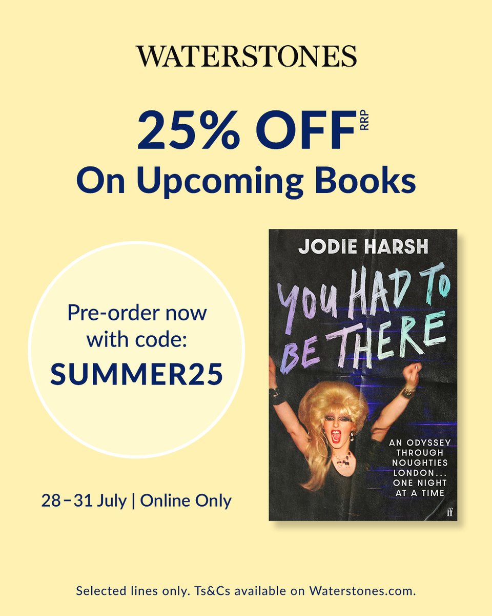 Jodie Harsh (@jodieharsh) on Twitter photo TODAY ONLY!! Grab my book You Had To Be There from <a href="/Waterstones/">Waterstones</a> with a special 25% discount. I can't wait for you to read it!!
waterstones.com/book/you-had-t… TODAY ONLY!! Grab my book You Had To Be There from <a href="/Waterstones/">Waterstones</a> with a special 25% discount. I can't wait for you to read it!!
waterstones.com/book/you-had-t…