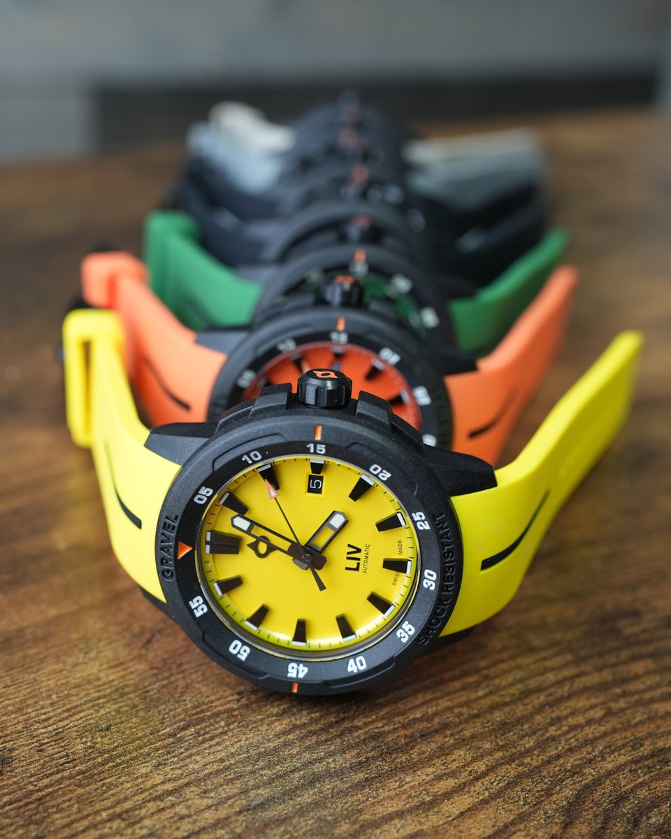LIVwatches's tweet photo. Built for adventure. Designed for impact 🔥.
The LIV Gravel 002 in Venom Yellow is Swiss-made, shock-resistant, and impossible to ignore.
https://t.co/K4Ic7sxAS4
#LIVWatches #VenomYellow #SwissMade #AdventureWatch #Gravel002 https://t.co/aWQ7xegowU