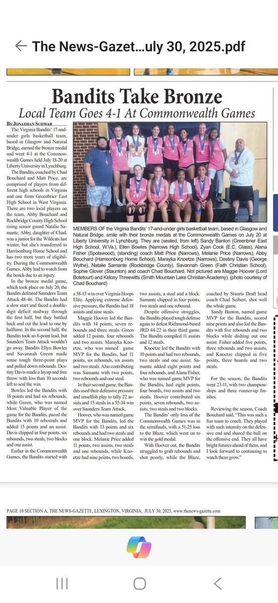 VA Bandits Basketball Program tweet media