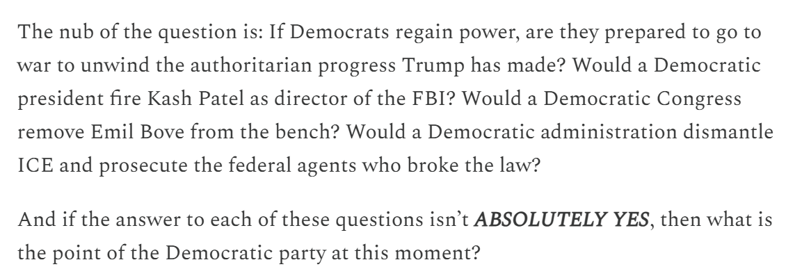 The most important questions in politics right now: thebulwark.com/p/why-wont-dem…