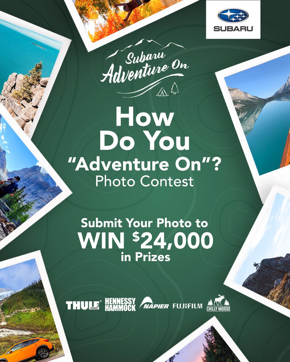 How do you “Adventure On”? The 2025 #SubaruAdventureOn photo contest is open with over $24,000 in prizes. Snap and submit your best park photo for a chance to win. Enter now: contest.adventureonparks.ca. Ends September 10.