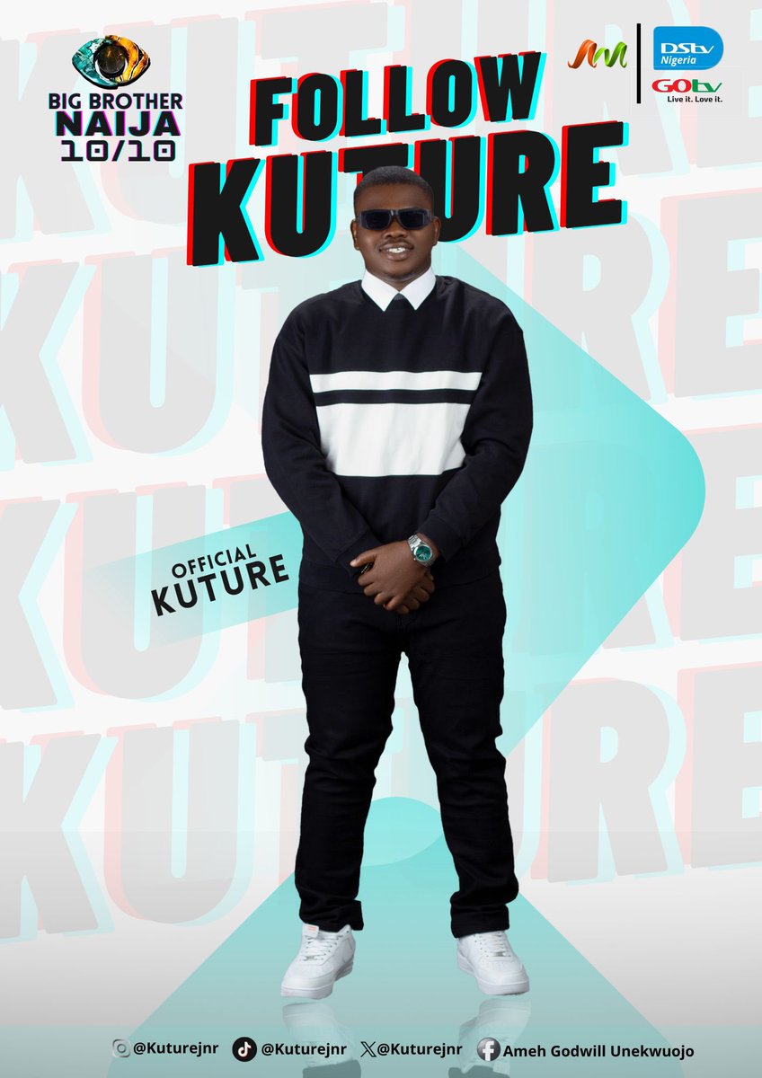 Kuturejnr's tweet photo. Kuture Krusaiders
Follow me on all platforms

#FORTHEKUTURE #KUTUREXBBNAIJA
#BBNAIJA #BBNAIJAS10 https://t.co/nCZJE4NKgc