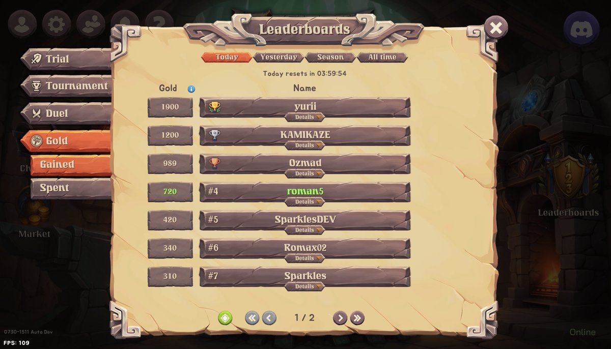 Gold Leaderboard is up 🪙