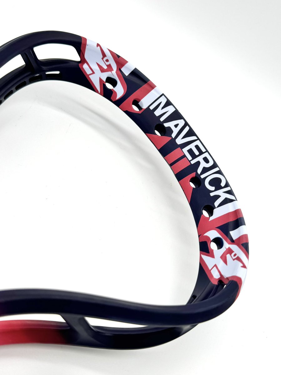 SCDLax's tweet image. Top Gun Maverick helmet themed @StringKing 2V!