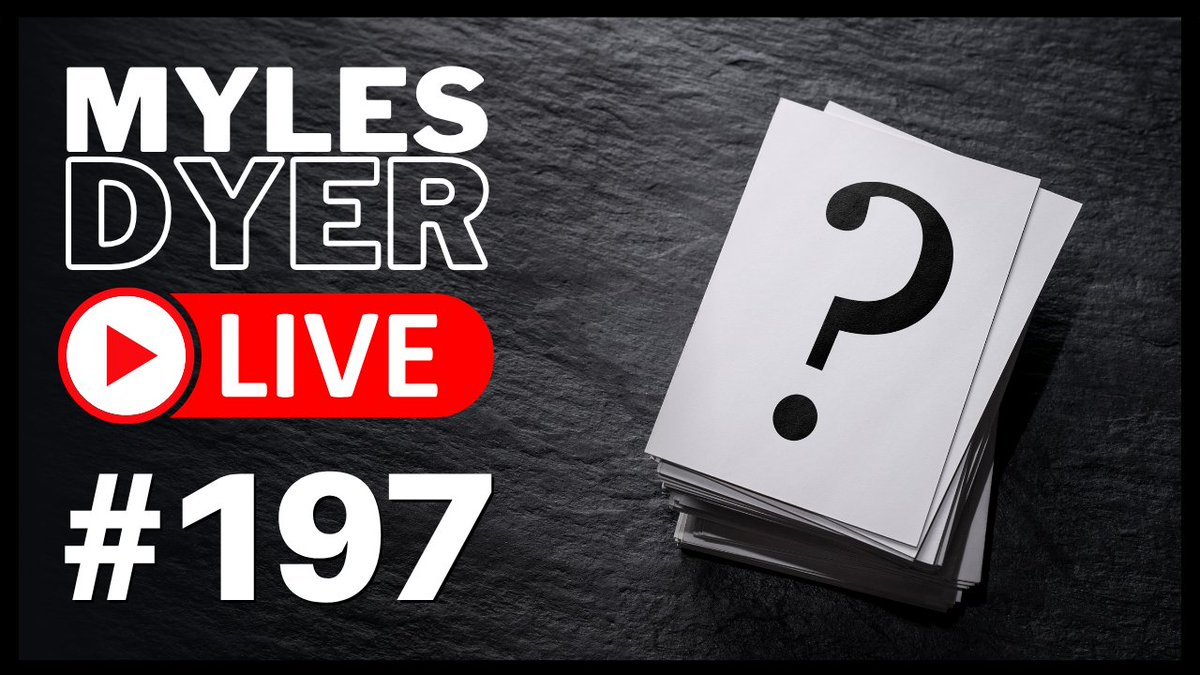 I'm live hosting an AMA! Join me here: youtube.com/myles