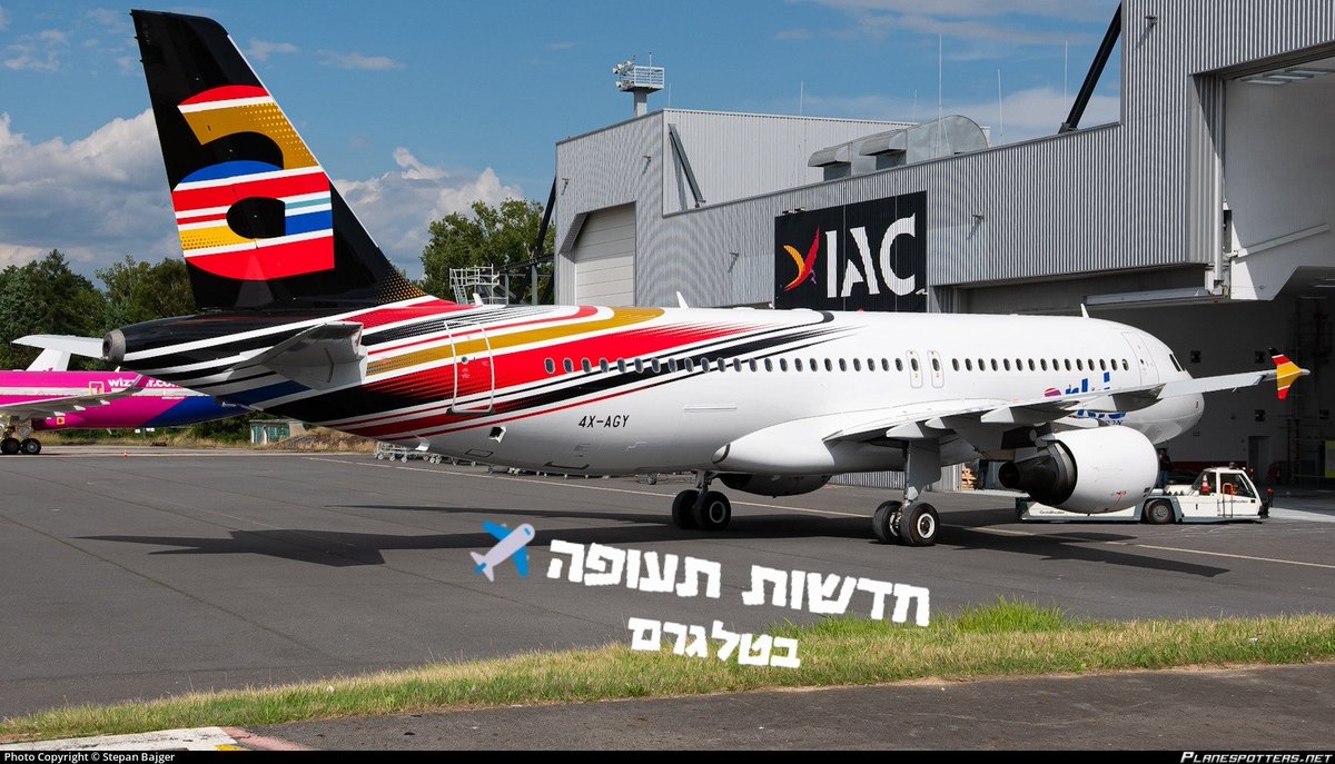 AviationNewsIL's tweet image. 🔴⚫🟡 #NEW #arkia @Airbus A320-214 4X-AGY #ארקיע