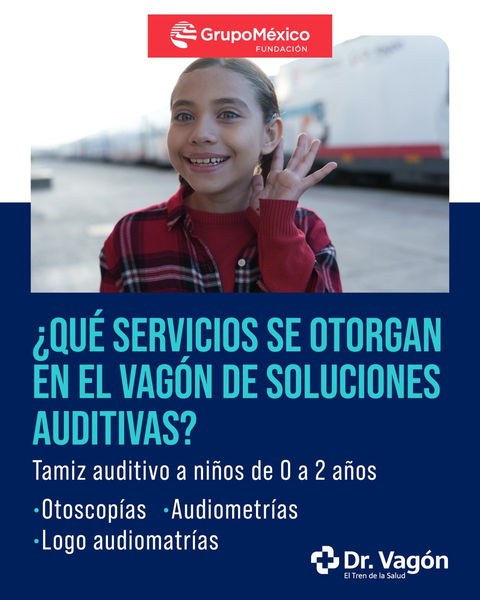 A los niños de 0 a 24 meses que presenten hipoacusia severa o profunda, se les refiere al programa <a href="/EscucharF/">Escuchar sin Fronteras</a> donde se les evalúa para saber si son candidatos y puedan recibir implantes cocleares bilaterales. 🦻

#GrupoMéxico <a href="/FundacionGM/">FundaciónGrupoMéxico</a> <a href="/GMexico_oficial/">Grupo México</a>