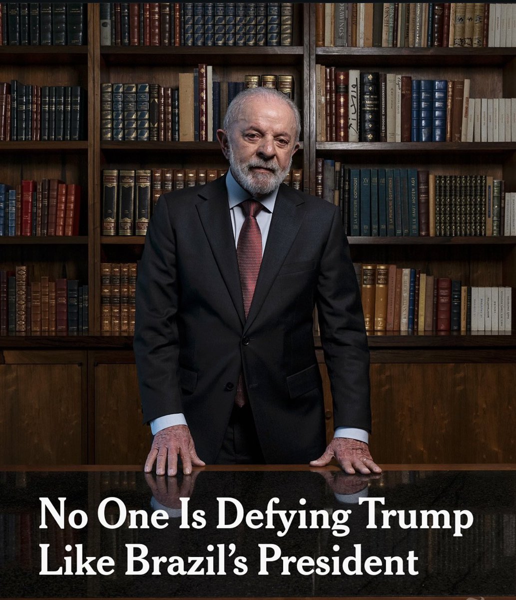 Lula como gran referente de la izquierda a nivel mundial.

nytimes.com/2025/07/30/wor…