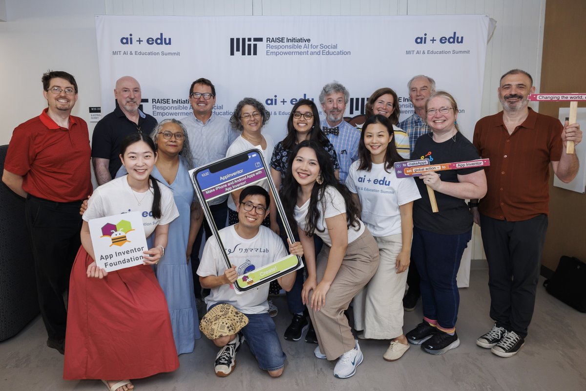 MITAppInventor's tweet image. Three incredible days of learning, sharing, and connection at the @Miraise MIT AI & Education Summit!
📰 Read more about the summit: linkedin.com/pulse/ai-hands…
🎥 Watch the summit recap videos: youtube.com/playlist?list=…