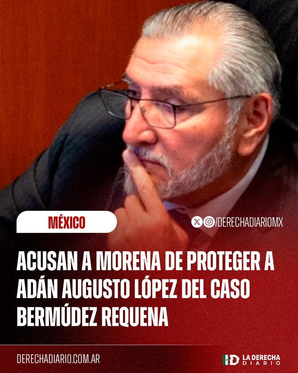 🚨🇲🇽 | El diputado del PAN, Federico Döring, acusó a Morena de ocultar el escándalo que enfrenta su senador Adán Augusto López por nombrar secretario de Seguridad al presunto líder criminal de "La Barredora", Hernán Bermúdez Requena: Señaló que los morenistas modifican las reglas