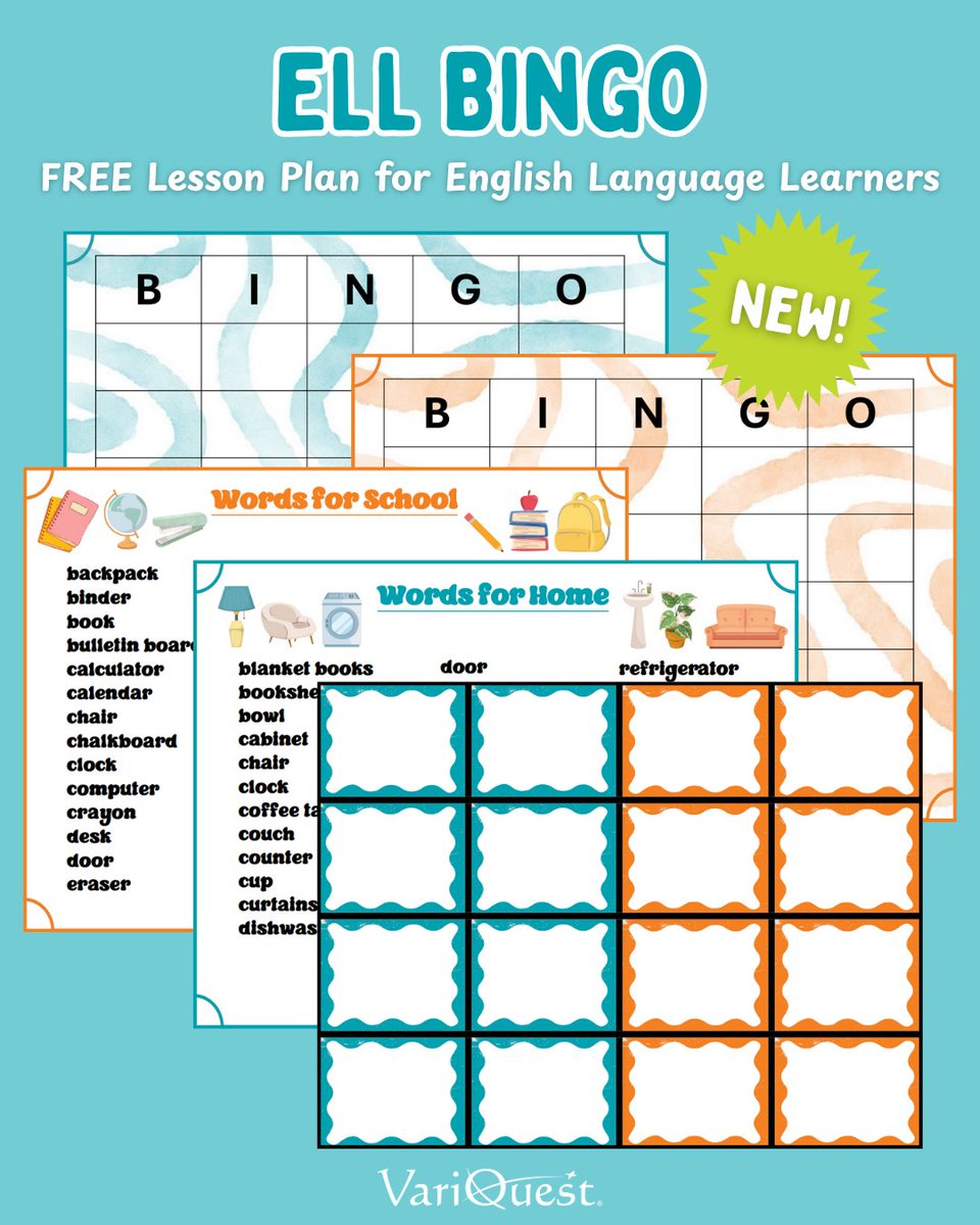 In this new FREE lesson plan activity, students will practice words found around the house and words found around school using provided BINGO boards and word prompts!🎉 Read through our new blog and enjoy this free lesson plan here: hubs.ly/Q03zwRrF0