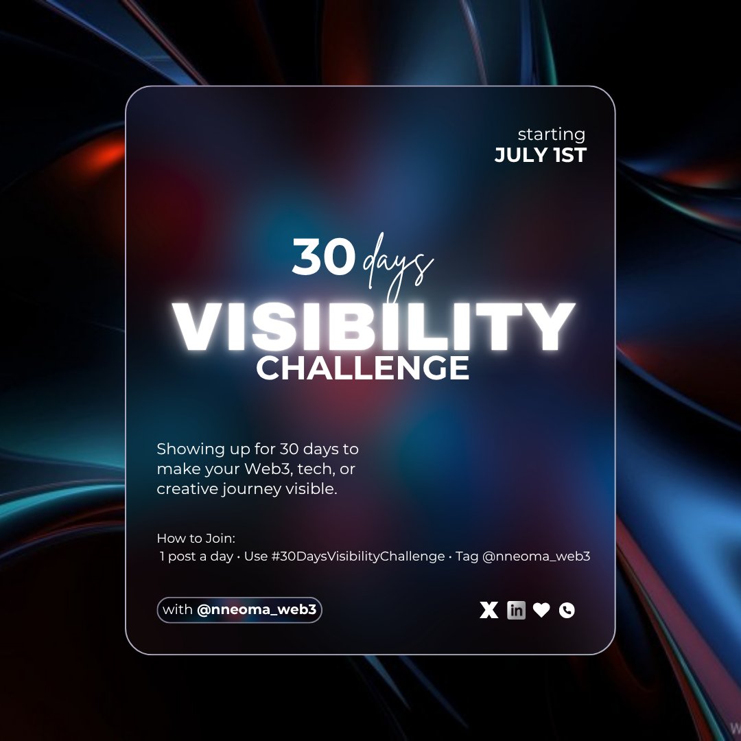 Day 30 of #30DaysVisibilityChallenge 🥹 I didn’t think I’d make it this far.
Final post drops soon..

Grateful for everyone who’s read, liked, commented, reposted, followed or cheered me on

Y'all are the real MVPs👌💯