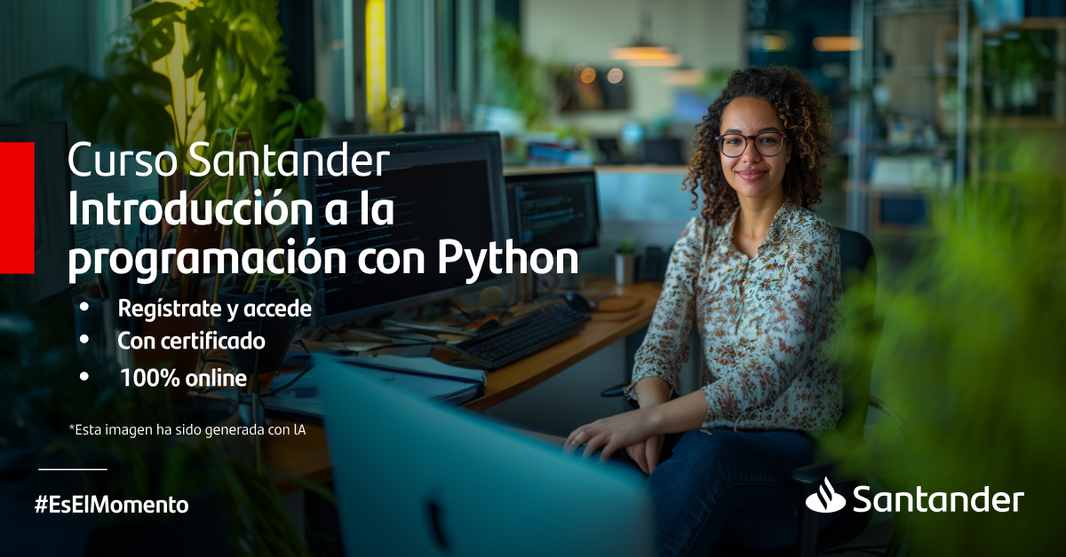 🧐 Realiza nuestro curso y aprende a escribir código claro y eficiente, desde lo básico hasta dominar los fundamentos de Python.

👉 Inscríbete en acortar.link/ut62Cu
📆 Curso gratis. Abierto hasta el 30 de septiembre

#SantanderUniMx #Python