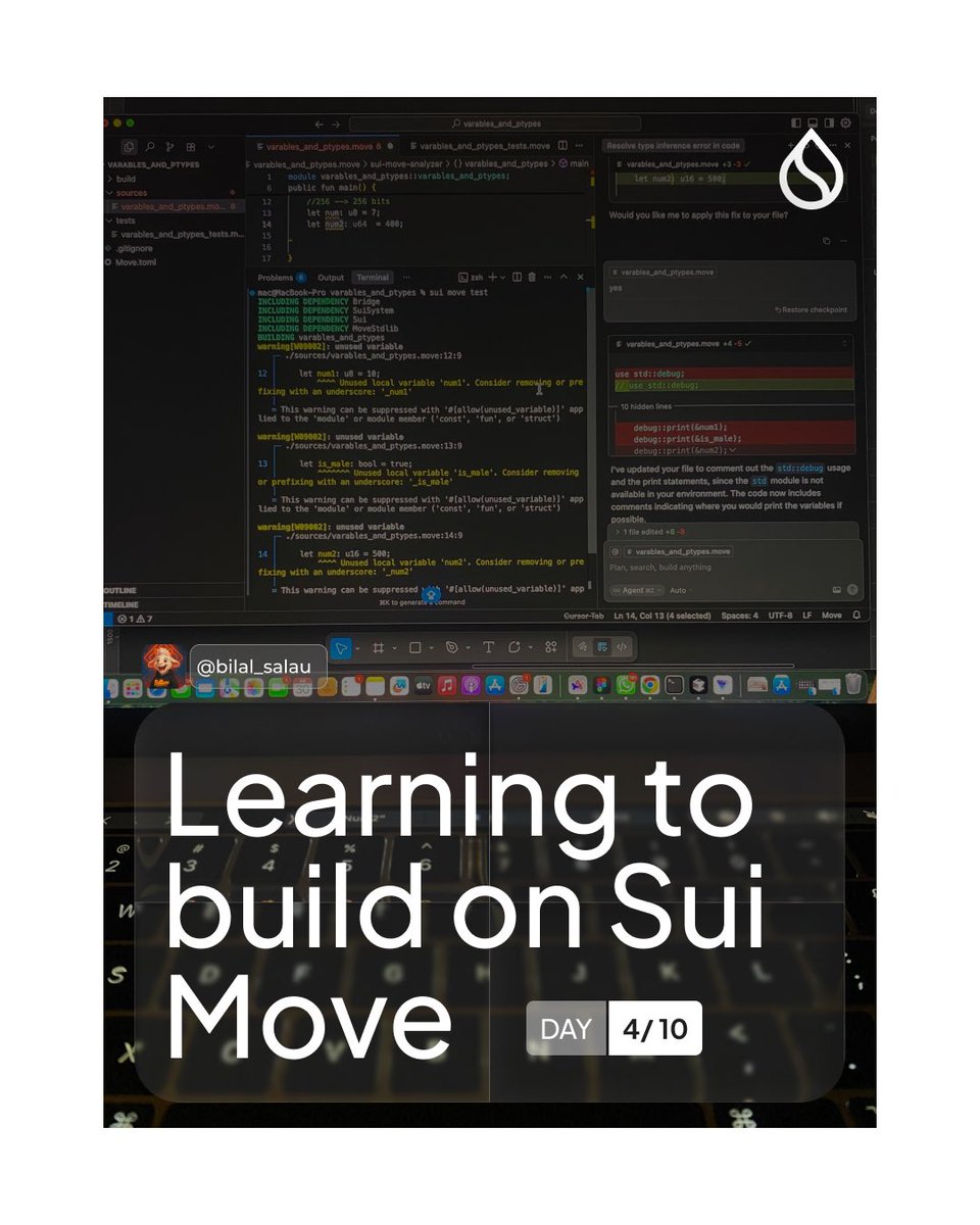 Check-in Day 4

Plenty setbacks but it’s kinda part of the process. Soon I will be reading Sui Move like A B C. 

6 days to go. 
LFM 🔥