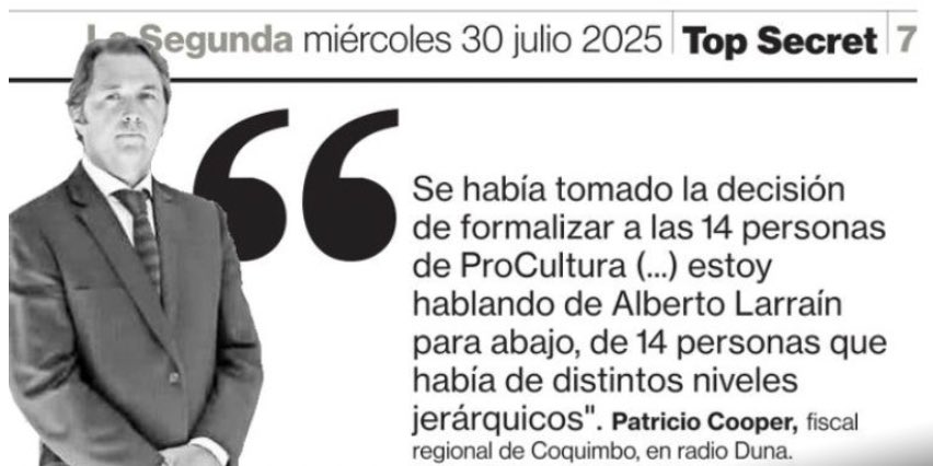 Esto evidencia, una vez más, lo que la Corte Suprema no quiso ver: el fiscal Cooper ha perdido su idoneidad al no ser objetivo, incluso en sus entrevistas a la prensa, y en momentos en que el caso ni siquiera está a su cargo…