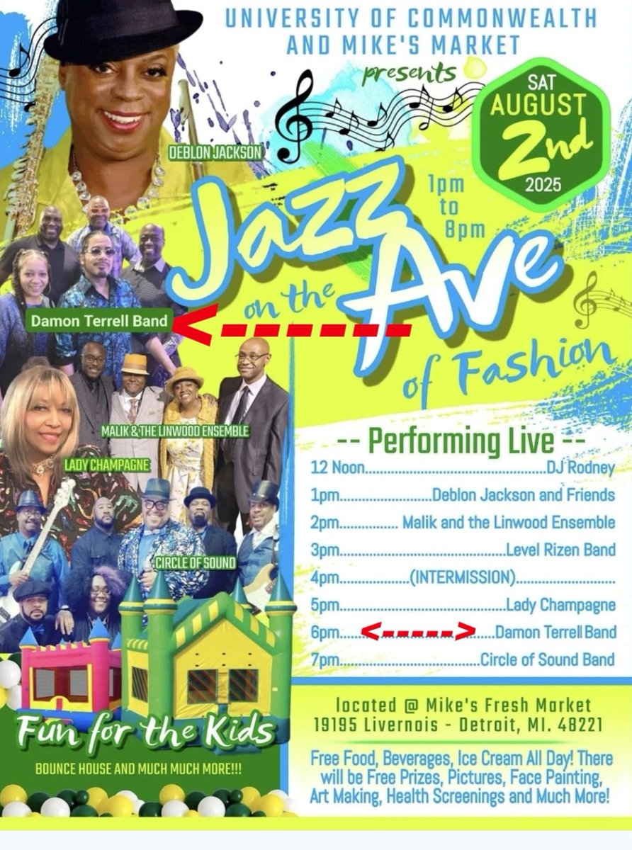 FlairMullins's tweet image. See this Saturday....we hit the mainstage at 6p #DamonTerrell
#LiveMusic #Vibes #Funk #Jazz