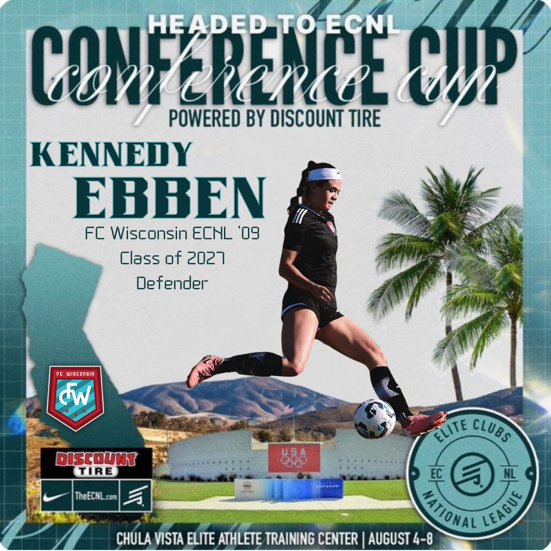 Kennedy Ebben (@kennedyebben) on Twitter photo I am so excited to represent <a href="/FCW_ECNL/">FC Wisconsin Girls Soccer</a> and the Midwest region at the 2025 ECNL Conference Cup this coming week! I am so grateful for this amazing opportunity to play with and against such highly talented players! See you in San Diego! <a href="/ECNLgirls/">ECNL Girls</a>
<a href="/ImYouthSoccer/">ECNL/GA/Recruiting/College Soccer</a> <a href="/TopDrawerSoccer/">TopDrawerSoccer</a> I am so excited to represent <a href="/FCW_ECNL/">FC Wisconsin Girls Soccer</a> and the Midwest region at the 2025 ECNL Conference Cup this coming week! I am so grateful for this amazing opportunity to play with and against such highly talented players! See you in San Diego! <a href="/ECNLgirls/">ECNL Girls</a>
<a href="/ImYouthSoccer/">ECNL/GA/Recruiting/College Soccer</a> <a href="/TopDrawerSoccer/">TopDrawerSoccer</a>