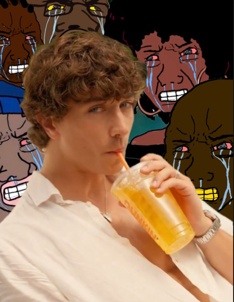 Blacks: *crying about new Dunkin’ Donuts ad*

Me: