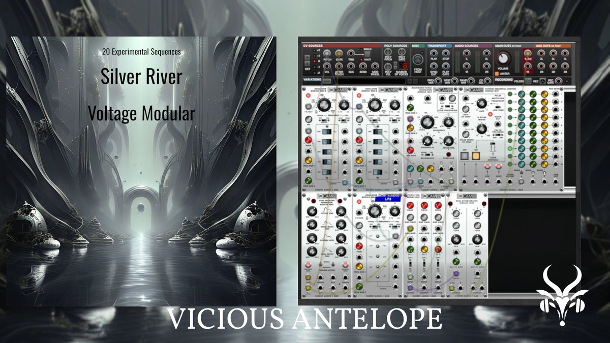 ViciousAntelope's tweet image. 🎼 "Silver River" is here to energize your sound!
🎹 20 experimental synth sequences for Cherry Audio's Voltage Modular—perfect for unique and atmospheric tracks!
👉 viciousantelope.com/product-page/s…
#VoltageModular #SynthPatches #SoundDesign #MusicProduction