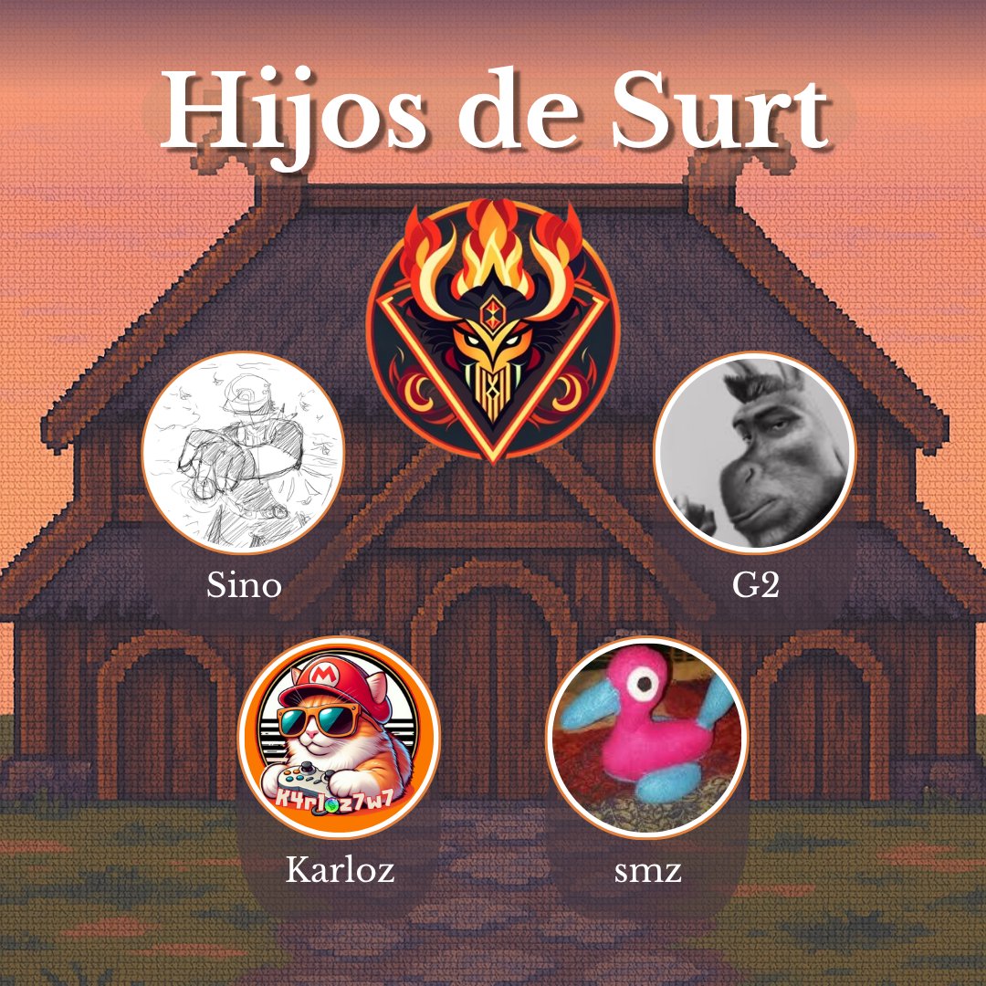 Valhalla Tournament (@valhallapkmt) on Twitter photo 🔥Lo hijos de Surt, han sacado del propio fuego a un nuevo integrante para arrasar a Odín.🔥
<a href="/sinomegustameoy/">Sinomegustamevoy</a> :twitch.tv/sinomegustameoy
<a href="/K4rloz7w7/">KarlitosElMasGrande</a> : twitch.tv/k4rloz7w7
<a href="/Ga2conXD/">Ga2con</a> : twitch.tv/ga2con
<a href="/smz_sup/">SMZ</a> : twitch.tv/smz_sup pic.x.com/n2I5ZC9hT7 🔥Lo hijos de Surt, han sacado del propio fuego a un nuevo integrante para arrasar a Odín.🔥
<a href="/sinomegustameoy/">Sinomegustamevoy</a> :twitch.tv/sinomegustameoy
<a href="/K4rloz7w7/">KarlitosElMasGrande</a> : twitch.tv/k4rloz7w7
<a href="/Ga2conXD/">Ga2con</a> : twitch.tv/ga2con
<a href="/smz_sup/">SMZ</a> : twitch.tv/smz_sup pic.x.com/n2I5ZC9hT7