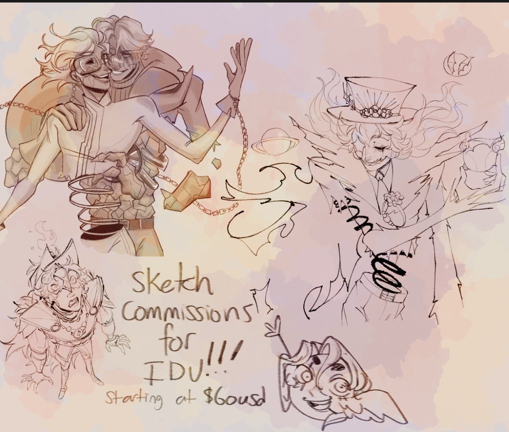 TWISTEDKEY's tweet image. I&apos;m officially opening these up since I&apos;ll be taking care of some extra bills and the like this month due to a family emergency.

IDV Related art for all!

(More info below!
