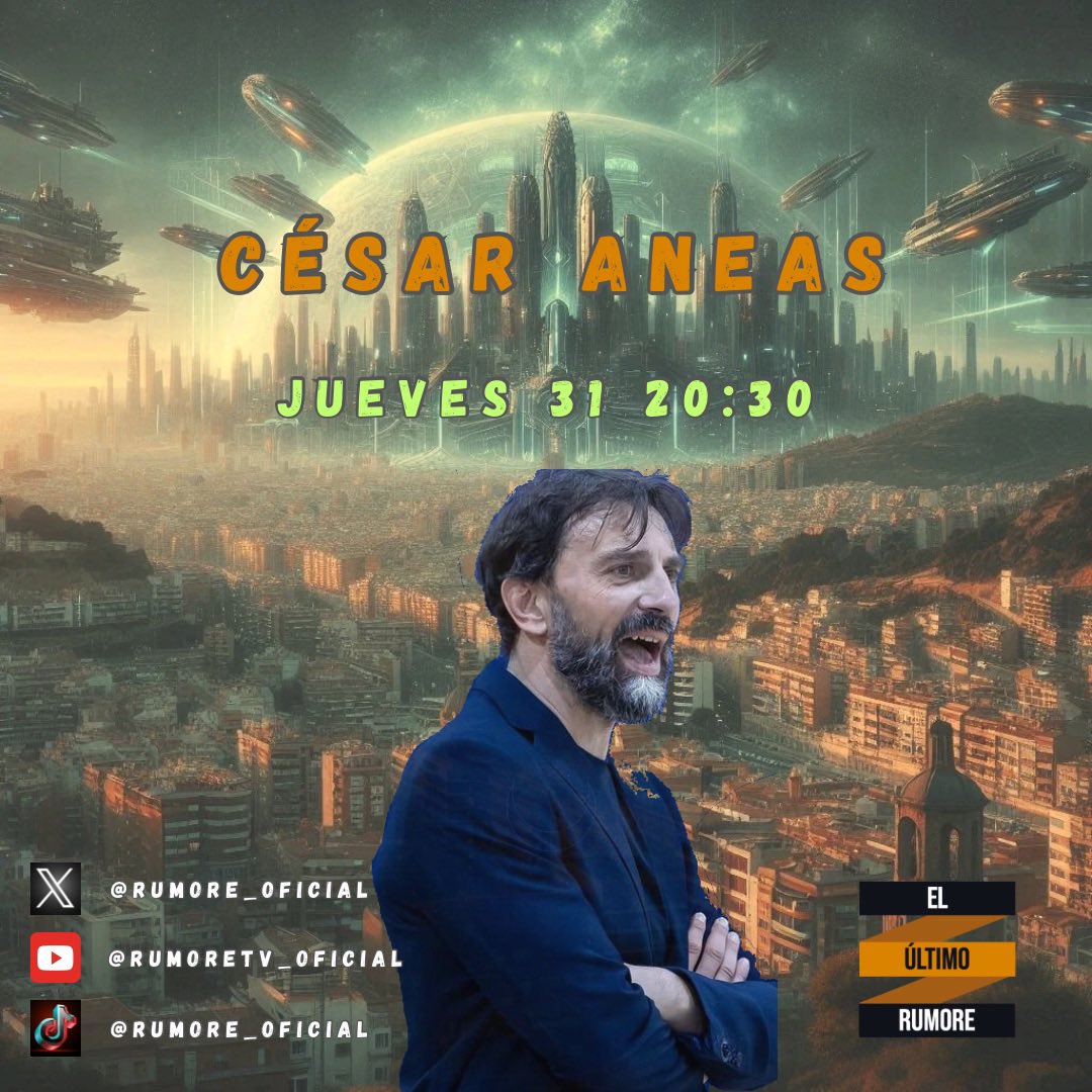 🚨 ¡Mañana se lía en El Último de Rumore! 🚨

📅 Jueves 31 | 🕣 20:30

💬 Charlamos con César Aneas sobre basket, temporada y mil cosas más 🏀🔥

👉 Vente al estreno de la 2ª temporada en YouTube:
youtube.com/live/I1HNnmbfz…

💜 No faltes, que arrancamos fuerte 😉