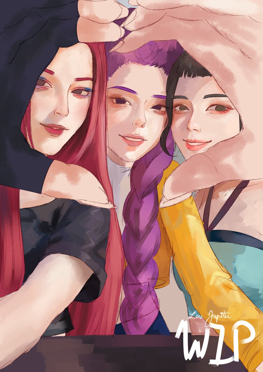 Ah yes another wip I swear I'll finish this #KPOPDEMONHUNTERS #huntrixfanart