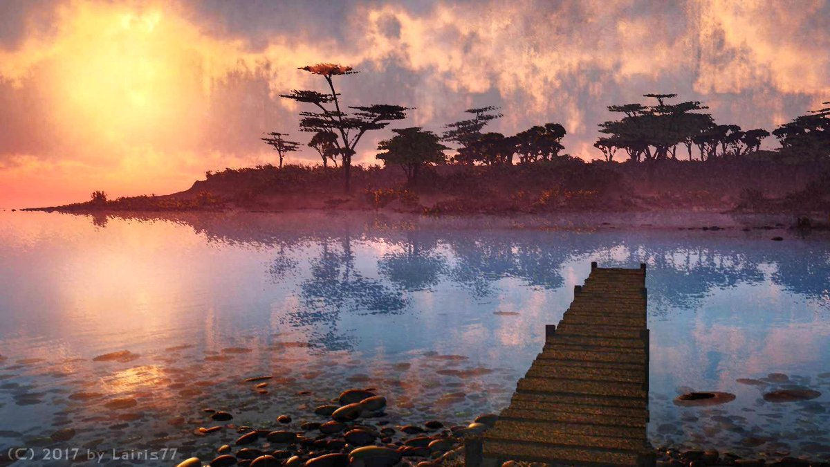 For a glimpse of holiday feeling. 
#digitalart #NoAI #WaterWednesday