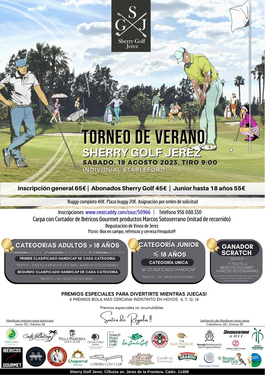 Gran Torneo de Verano Sherry Golf Jerez, 9 de Agosto 2025 - mailchi.mp/4f60f66b79a5/g…