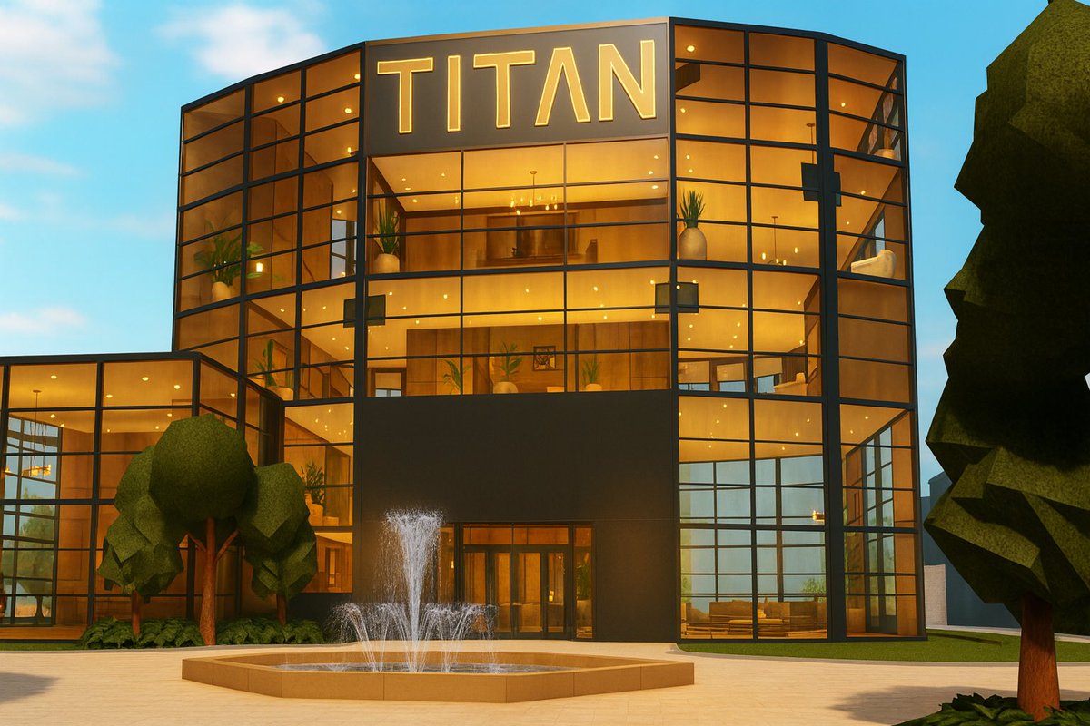 TitanResorts's tweet photo. We’re proud to unveil the new headquarters of The Titan Organization — a space designed to inspire, innovate, and empower the next generation of Bloxburg entrepreneurs.

This building marks more than a milestone — it’s the foundation of a movement. Here, the Titan brand will grow alongside aspiring visionaries ready to build their future.

🗓️ Opening Day: This Friday
📍 Location: Titan HQ (Bloxburg)

#TitanOrganization #BloxburgBusiness #Entrepreneurship #TitanHQ #BloxburgBuilders #NowOpen