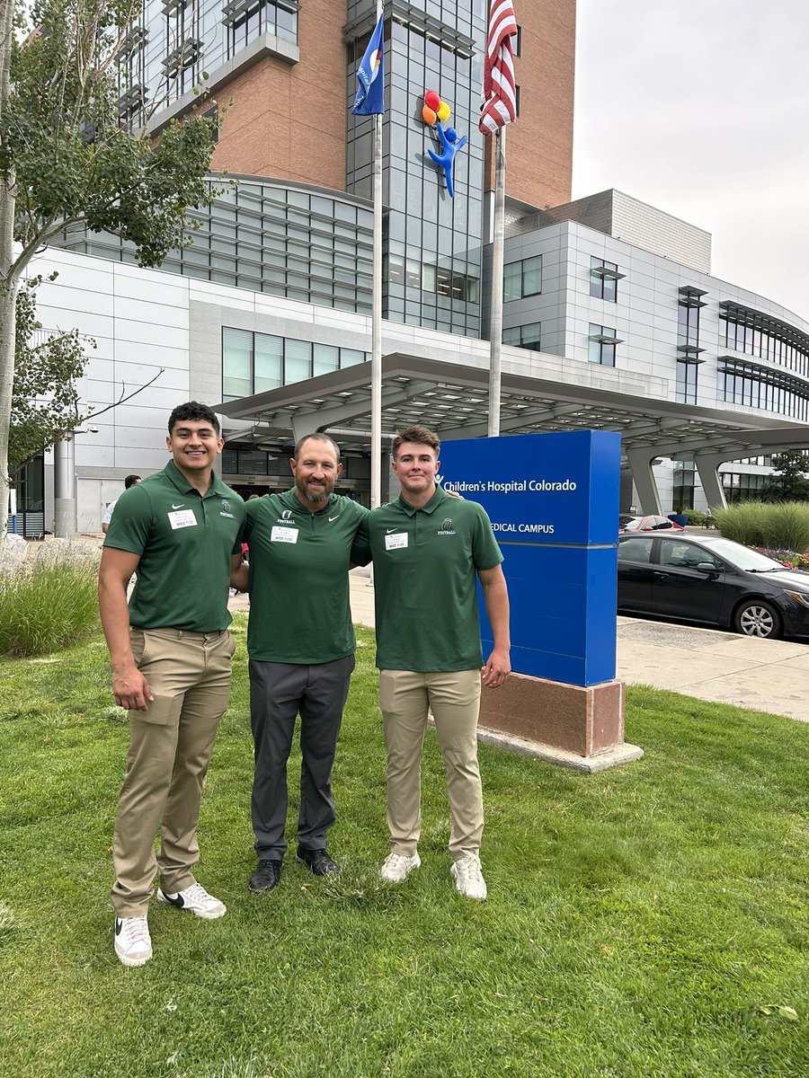 Kicking off RMAC Football Media Days with something bigger than the game — a visit to the children’s hospital.

#WeUsOur