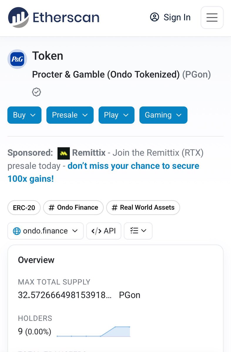 🚨 BREAKING: $ONDO TOKENIZED STOCKS ARE NOW LOADING ONCHAIN ETH

GLOBAL MARKETS LAUCH IMMINENT 🚀
