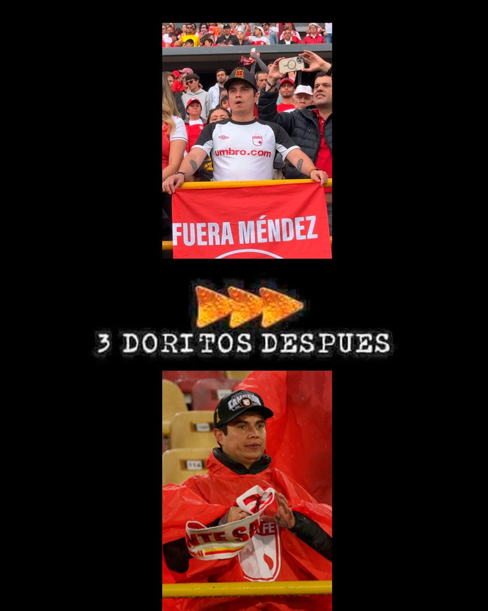 La gracia de un título. 
El que pedía la salida del presidente y hasta entuteló al equipo hoy en primera fila y con la gorra conmemorativa y seguramente abonado. 
<a href="/SantaFe/">Independiente Santa Fe</a> siempre hay que darle tiempo al tiempo.