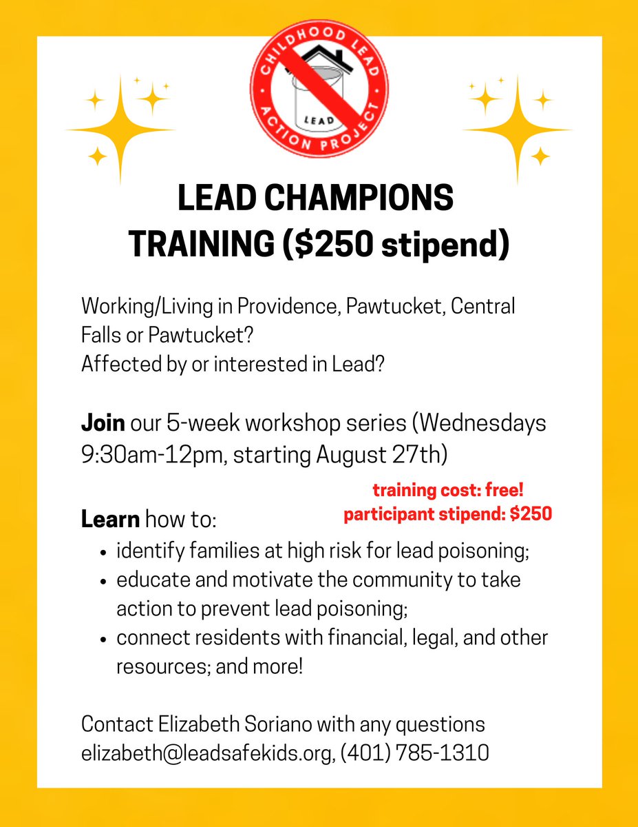 We are excited to announce our Lead Champions Training workshop series starting at the end of next month! 
See the flyer and apply here: forms.gle/TpPwFJD42jiYJo…