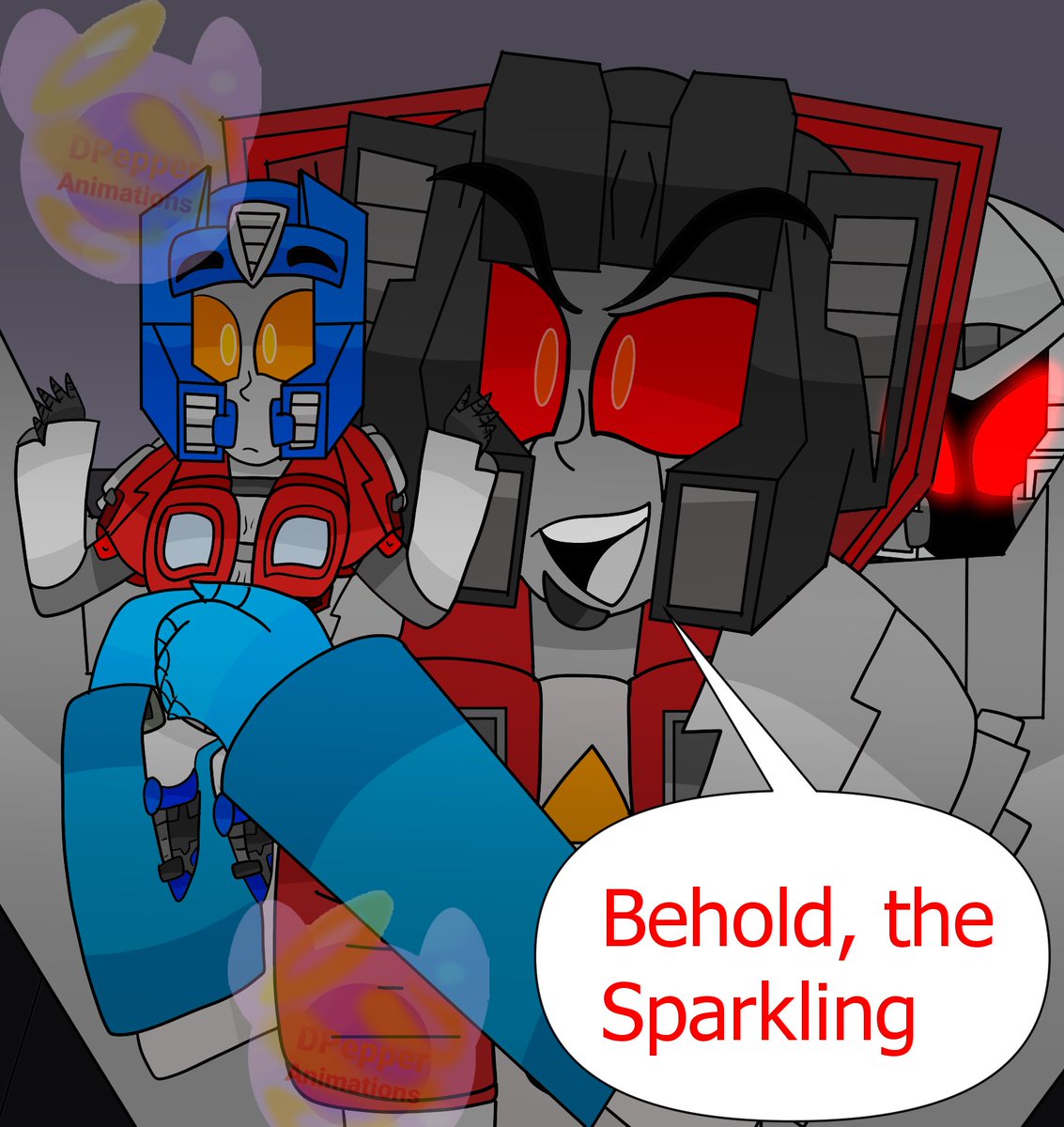 DPepper29's tweet photo. Never grab the Boss's Sparkling, especially when he's not looking.
#MegOp #tfSparkling #Starscream https://t.co/L83w28s6OQ