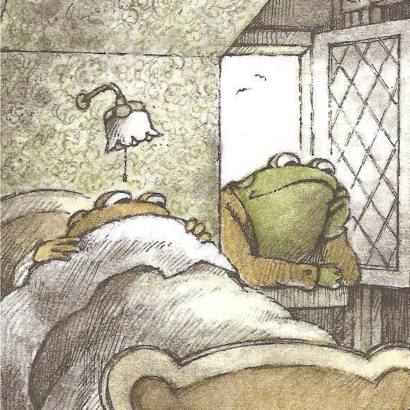 “I will do it tomorrow.” said Toad.
“Today, I will take life easy.”