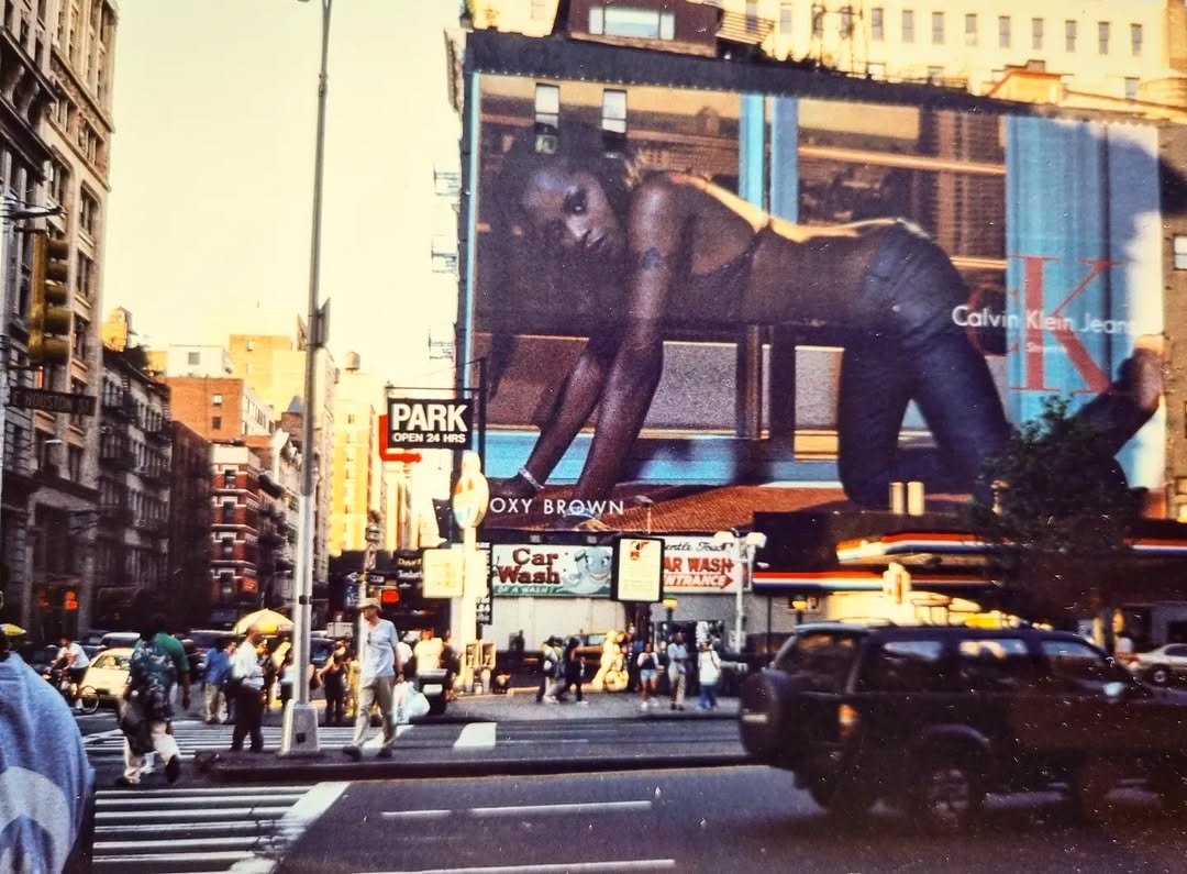 Foxy Brown
Calvin Klein Jeans’ Fall 1999 Campaign

The billboard notoriously caused two car accidents in its vicinity.